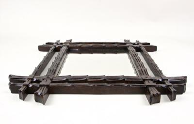 Rustic Black Forest Wall Mirror Austria circa 1870
