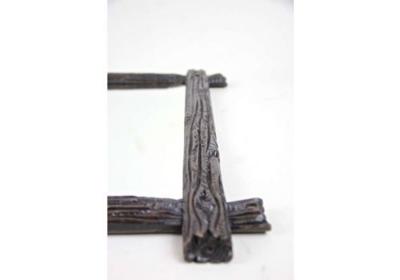 Rustic Black Forest Wall Mirror Hand Carved Austria Circa 1890