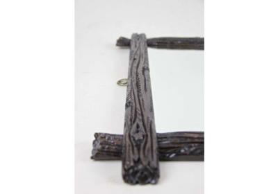 Rustic Black Forest Wall Mirror Hand Carved Austria Circa 1890