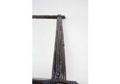 Rustic Black Forest Wall Mirror Hand Carved Austria Circa 1890