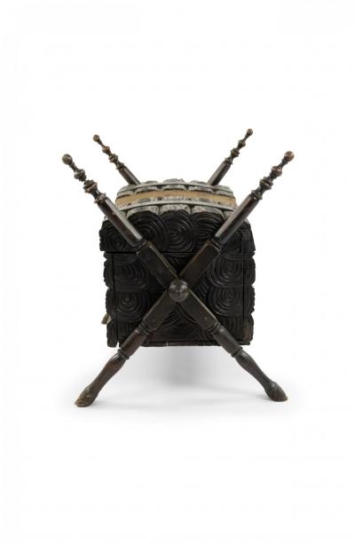 Rustic Black Forest Walnut Trunk