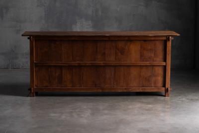 Rustic Brutalist Elm Enfilade Europe Mid 20th Century