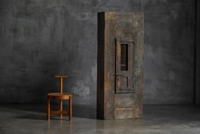 Rustic Cabinet with Iron Hardware France 19th Century