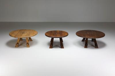 Rustic Coffee Table with Ring IV 1960s