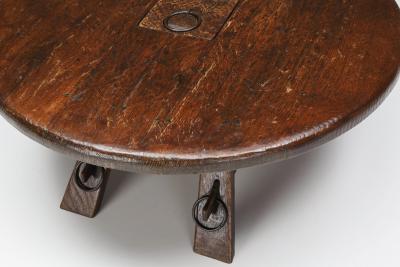 Rustic Coffee Table with Ring IV 1960s