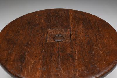 Rustic Coffee Table with Ring IV 1960s