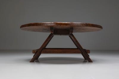 Rustic Coffee Table with Ring IV 1960s