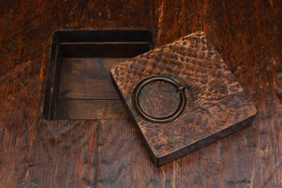 Rustic Coffee Table with Ring IV 1960s