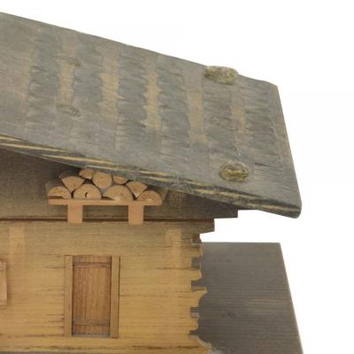 Rustic Continental House Shaped Music Box