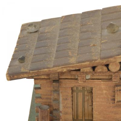 Rustic Continental Style House Shaped Music Box
