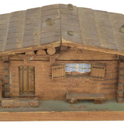 Rustic Continental Style House Shaped Music Box