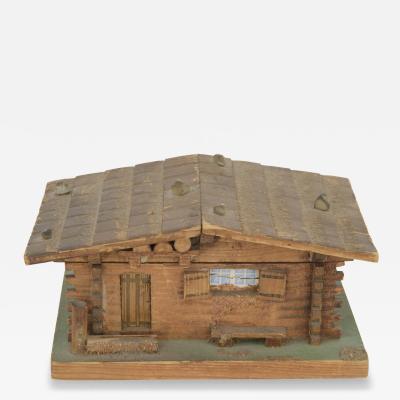 Rustic Continental Style House Shaped Music Box