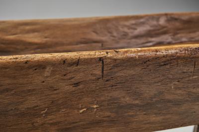 Rustic European Solid Wood Table Europe ca 1940s