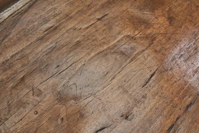 Rustic European Solid Wood Table Europe ca 1940s