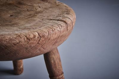 Rustic Farmer s Stool in original condition 1900s
