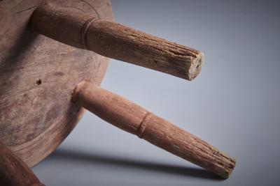 Rustic Farmer s Stool in original condition 1900s