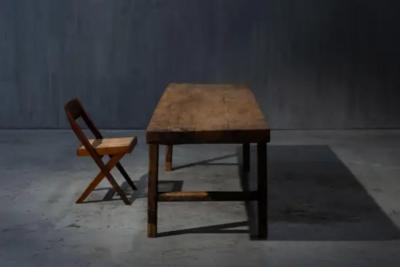 Rustic Farmhouse Dining Table France 1950s