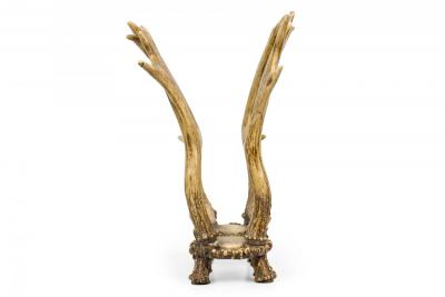 Rustic Faux Moose Antler Magazine Rack