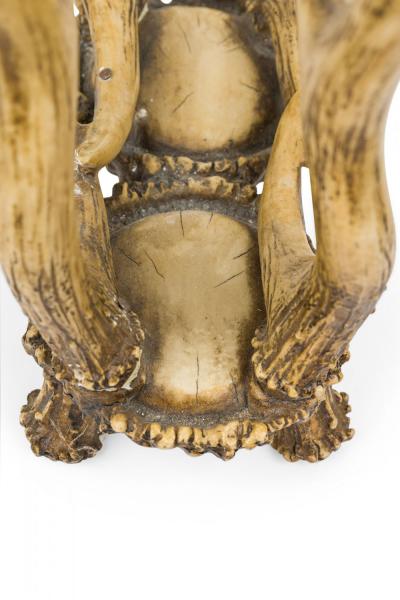 Rustic Faux Moose Antler Magazine Rack
