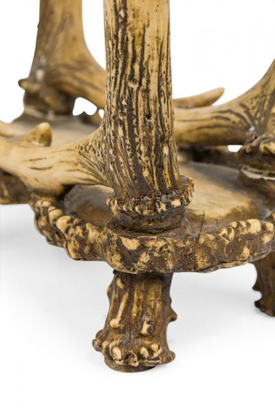 Rustic Faux Moose Antler Magazine Rack