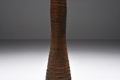 Rustic Floor Lamp with ceramic base 1940s