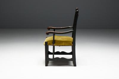 Rustic Folk Art Armchair France 19th Century