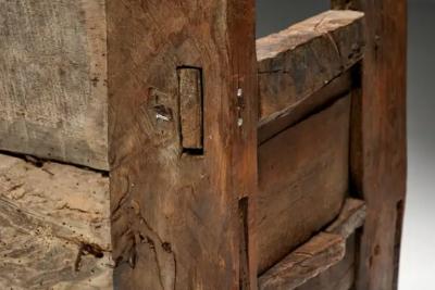 Rustic Folk Art Bench Spain 19th Century