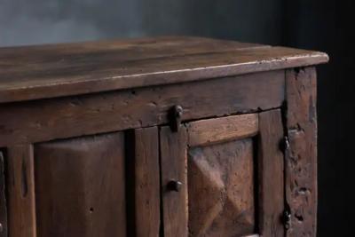 Rustic Folk Art Cabinet France 19th Century
