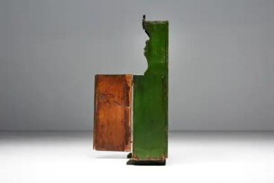 Rustic Folk Art Cabinet France Early 20th Century