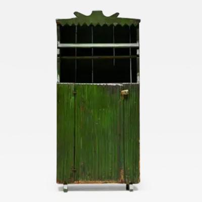 Rustic Folk Art Cabinet France Early 20th Century