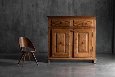 Rustic Folk Art Carved Cabinet 19th Century