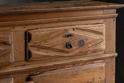 Rustic Folk Art Carved Cabinet 19th Century