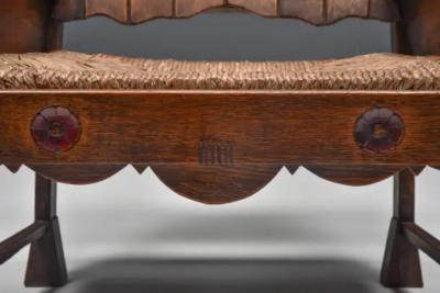 Rustic Folk Art Lounge Chair UK 1920s