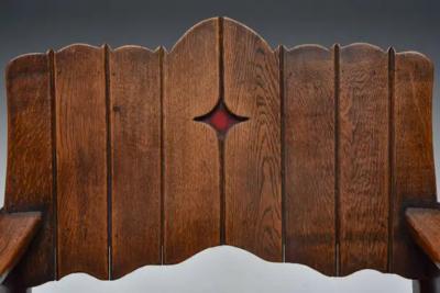 Rustic Folk Art Lounge Chair UK 1920s