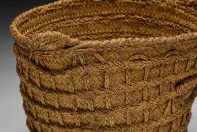 Rustic Handwoven Oversized Baskets France Early 20th Century