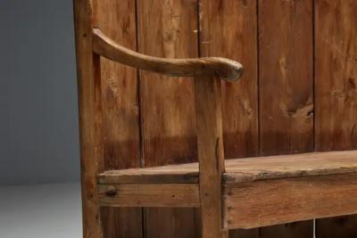 Rustic High Back Tavern Settle England 18th Century