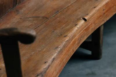 Rustic High Back Tavern Settle England 18th Century