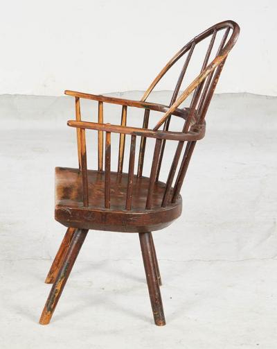 Rustic Hoop Back Welsh Windsor Armchair