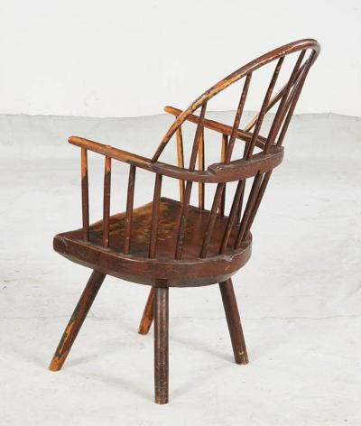 Rustic Hoop Back Welsh Windsor Armchair