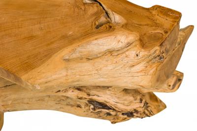 Rustic Live Edge Tree Root ConsoleTable