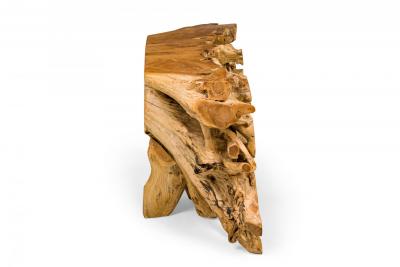 Rustic Live Edge Tree Root ConsoleTable