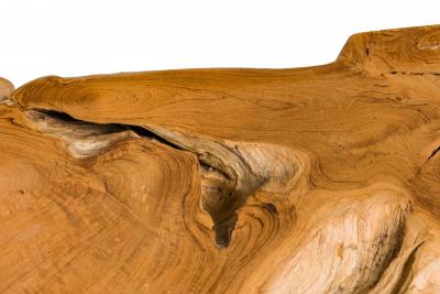 Rustic Live Edge Tree Root ConsoleTable