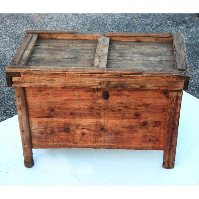 Rustic Moroccan Wooden Trunk Chest