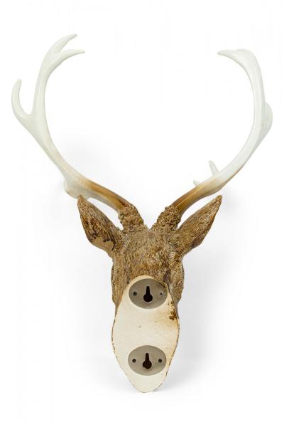 Rustic Mounted Resin Buckhead Sculpture