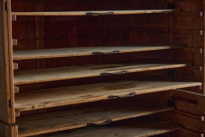 Rustic Oak Bakery Cabinet Europe 20th Century