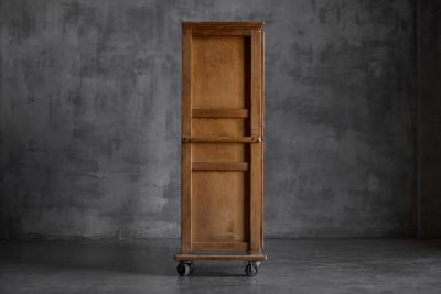 Rustic Oak Bakery Cabinet Europe 20th Century