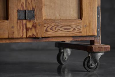Rustic Oak Bakery Cabinet Europe 20th Century