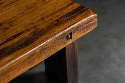 Rustic Oak Coffee Table Mid 20th Century