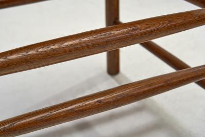 Rustic Oak and Rush Armchair Europe 1930s