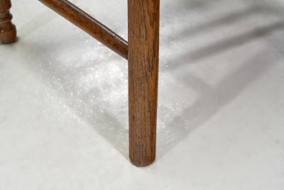 Rustic Oak and Rush Armchair Europe 1930s